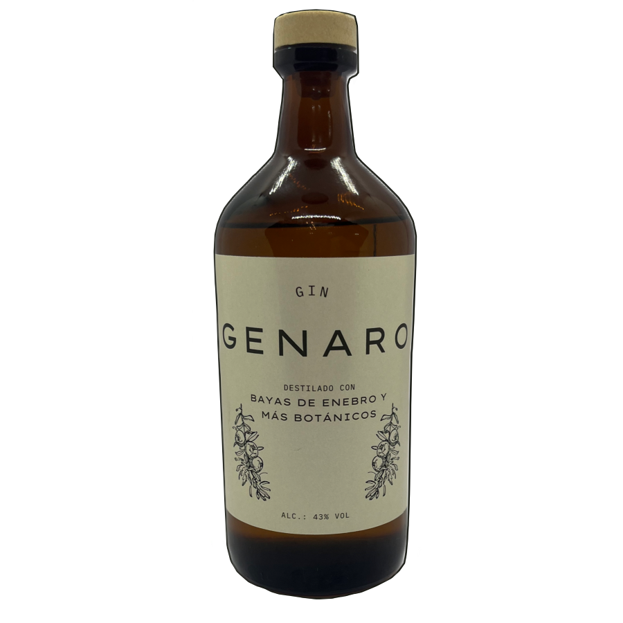 Botella de gin San Genaro